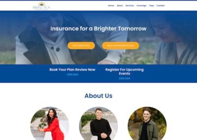Rising Sun Ins Website Design